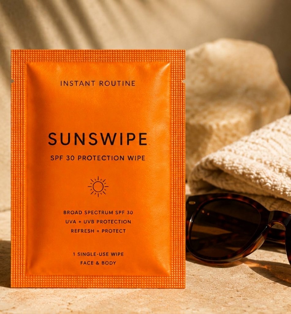 Sunswipe SPF 30 sun-protection wipe sachet